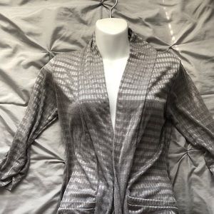 Gray cardigan